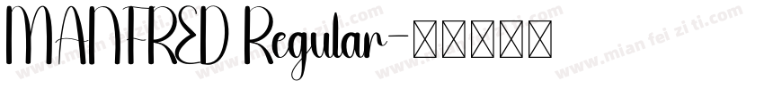 MANFRED Regular字体转换